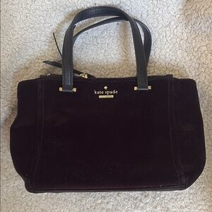 Kate Spade Black Shoulder Bag with Gold Logo